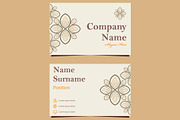 Natural Floral Business card, a Marketing Template by sekitarief (Thumbnail 2 of 3)