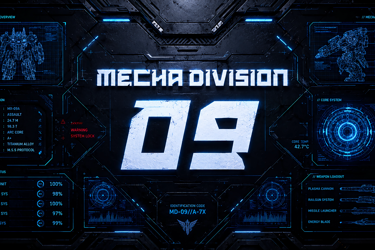 Mecha Core Futuristic Gaming Font, a Sans Serif Font by mesuka (Photo 4 of 5)