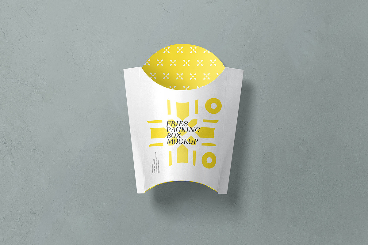 French Fries Mockup, a Product Mockup by PixelVoyager (Photo 3 of 6)