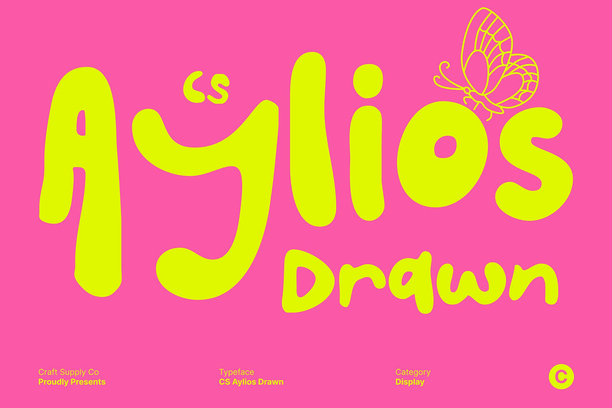 CS Aylios Drawn, a Sans Serif Font by Craft Supply Co. (Photo 1 of 8)
