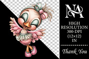 Whimsical Easter Flamingo Clipart, an Animal Illustration by RobertsArt (Thumbnail 2 of 5)
