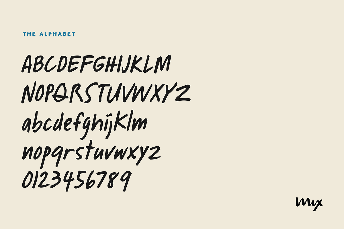 Mix Two Weeks - Handwritten Print, a Handwritten Font by Mix Fonts (Photo 9 of 11)