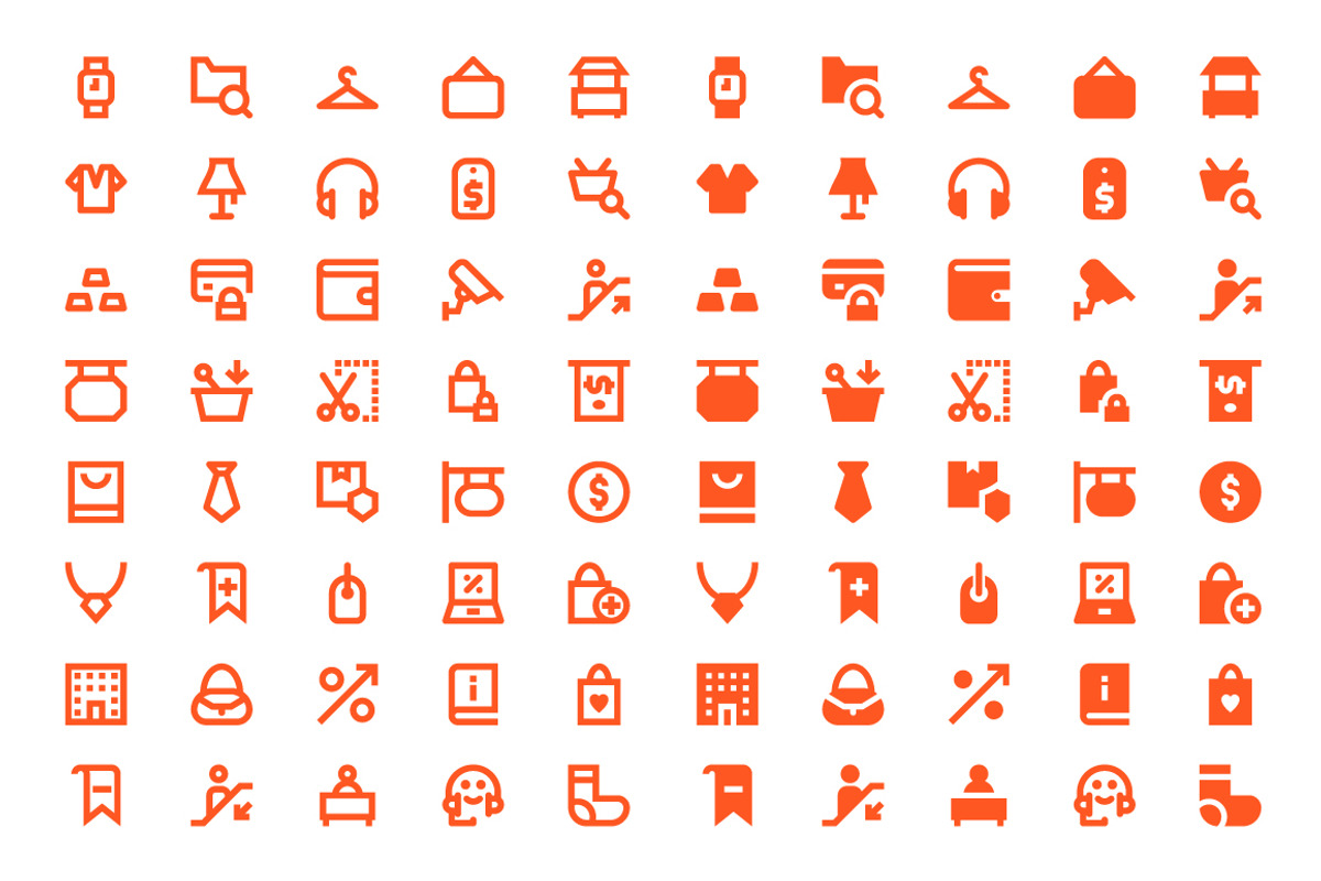 160 Shopping Material Design Icons, a Solid Icon by Creative Stall (Photo 3 of 4)