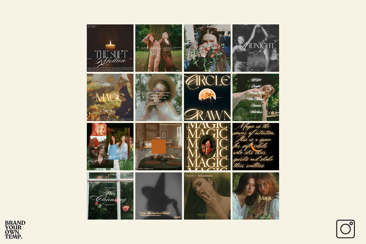 Witch Magic Canva Template, a Templates & Theme by BYOTstudios (Photo 9 of 12)