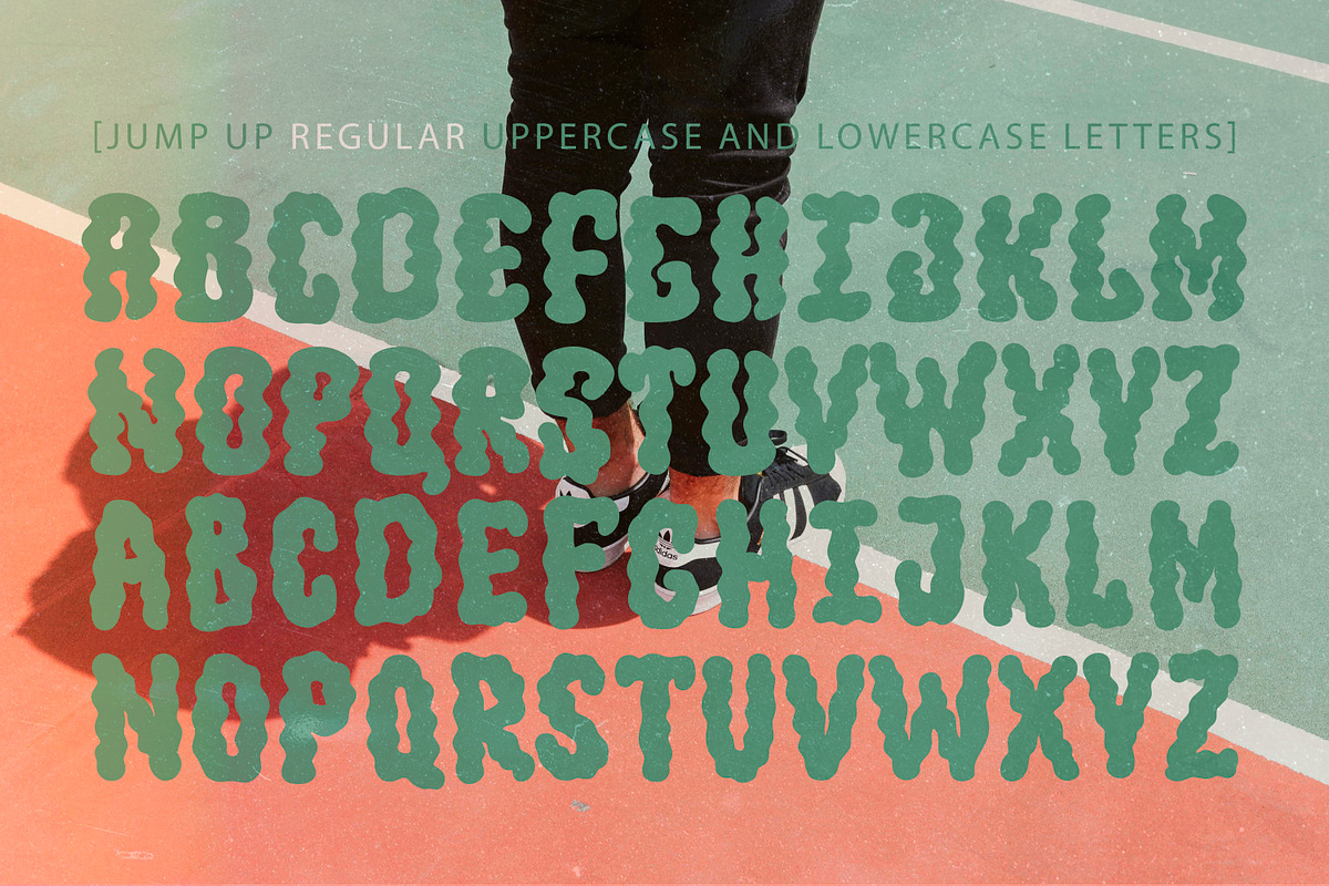 Jump Up | Wavy Groovy Font Duo, a Handwritten Font by AnMark (Photo 10 of 15)