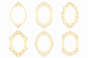 Oval Ornamental Frame Vector Bundle, a Decorative Illustration by Kusumaillustration (Thumbnail 6 of 16)