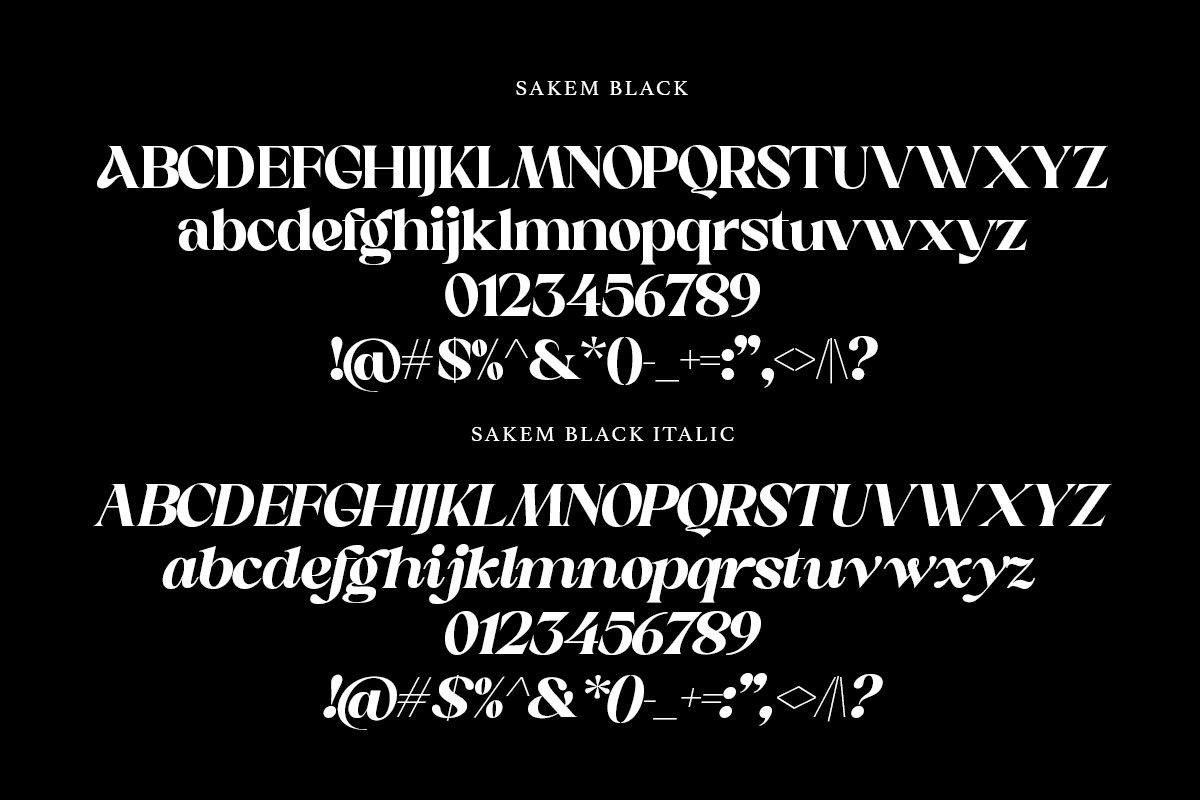 Sakem Elegance Serif Family (20 Font, a Font by Madjack.font (Photo 20 of 20)