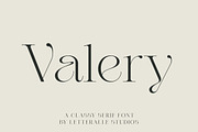 Valery Display Serif Font, a Serif Font by Letteralle Studios (Thumbnail 1 of 10)