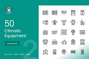 Climatic Equipment Line Icons, an Icon by IconBunny (Thumbnail 1 of 2)