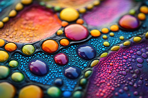 Close up of a colorful textured, a Photo by Pavel_design