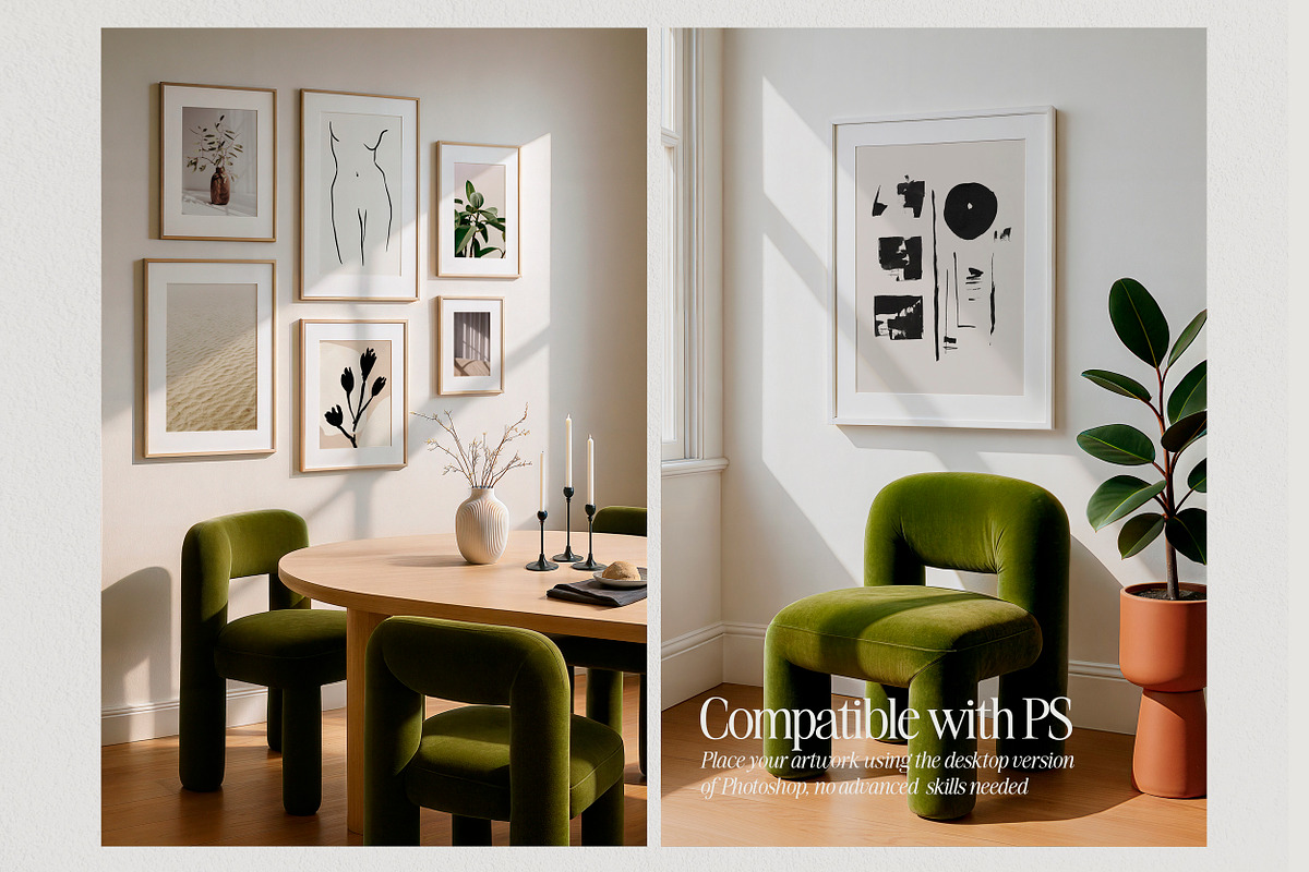 Velvet Frame Mockup Bundle, a Household Mockup by Salt Color Studio (Photo 7 of 9)