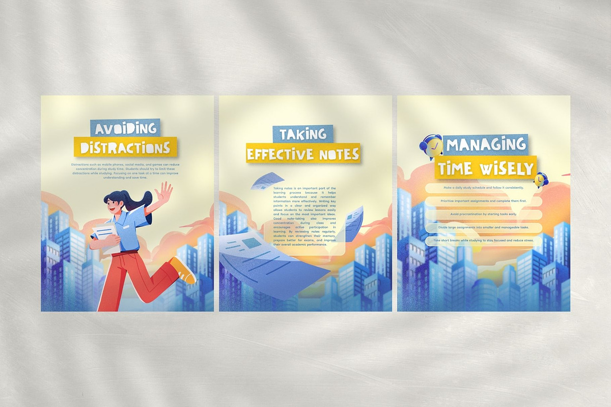 Study Habits Carousel Canva, a Social Media Template by Dstudio (Photo 3 of 5)