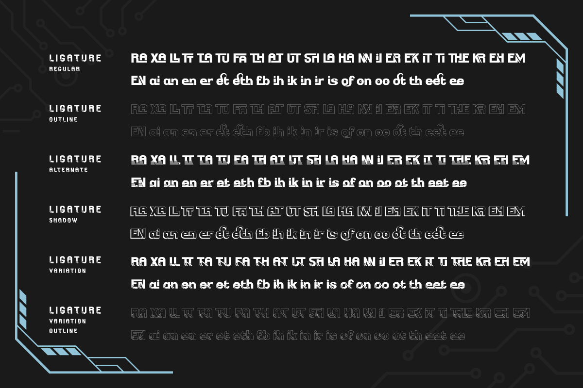 THE BOKRUN | Futuristic Font, a Sans Serif Font by twinstd (Photo 12 of 13)