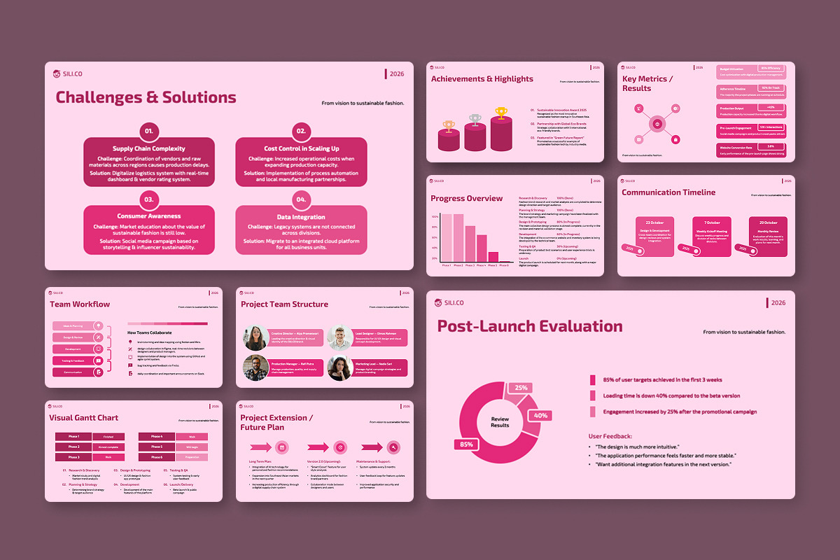 Project Timeline Google Slides preview 3
