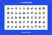 50 Travel icons, an Outline Icon by Wencory (Thumbnail 1 of 2)