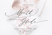 Month Glade - Calligraphy Font, a Script Font by Sronstudio (Thumbnail 1 of 13)