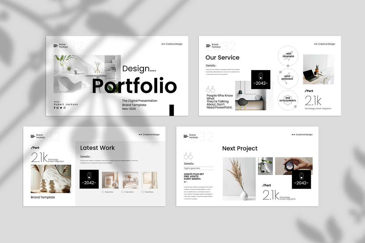 Design Portfolio Template, a Presentation Template by Creative-Work (Photo 2 of 9)
