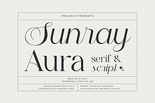 Sunray Aura – Modern Serif & Script