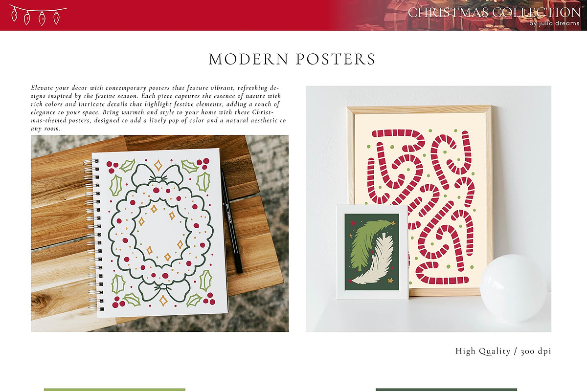 Christmas Watercolor Collection, a Graphic by Julia Dreams (Photo 8 of 11)