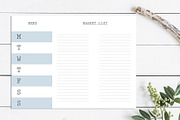 Meal Planner, Weekly Menu Planner, a Stationery Template by mpcprintables (Thumbnail 4 of 4)