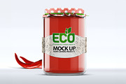 Glass Jar Mockup, a Packaging Mockup by Xtrahive (Thumbnail 2 of 2)