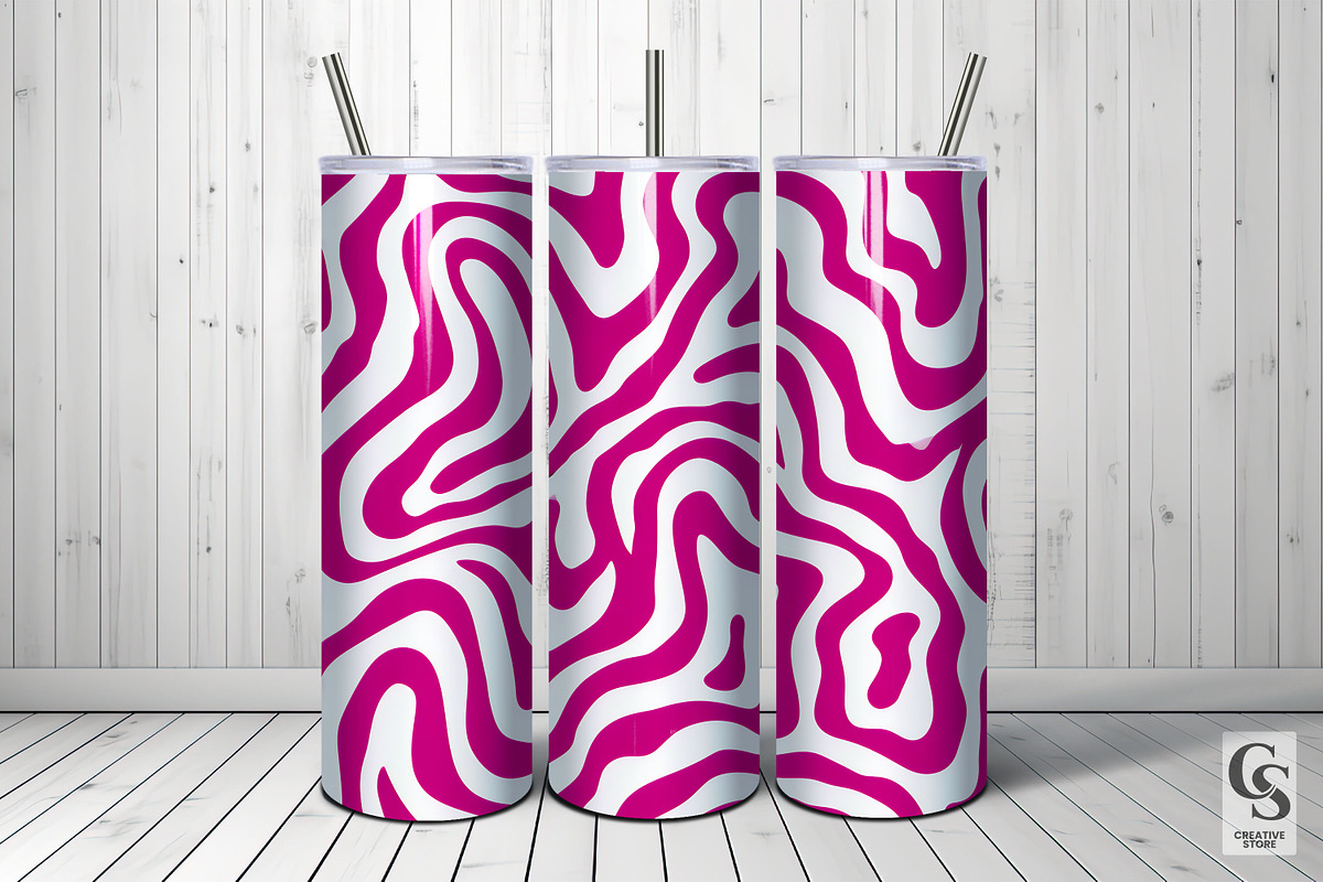 Pink Abstract Wavy Lines Paper, a Pattern Graphic by Creative Store (Photo 4 of 4)