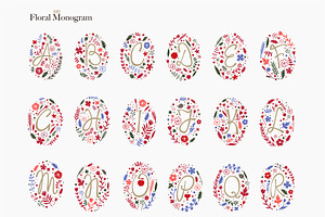 Floral Monograms Megapack