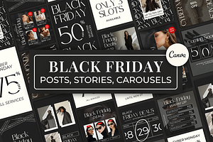 Black Friday Instagram Posts | Canva, a Social Media Template by Meraki Templates