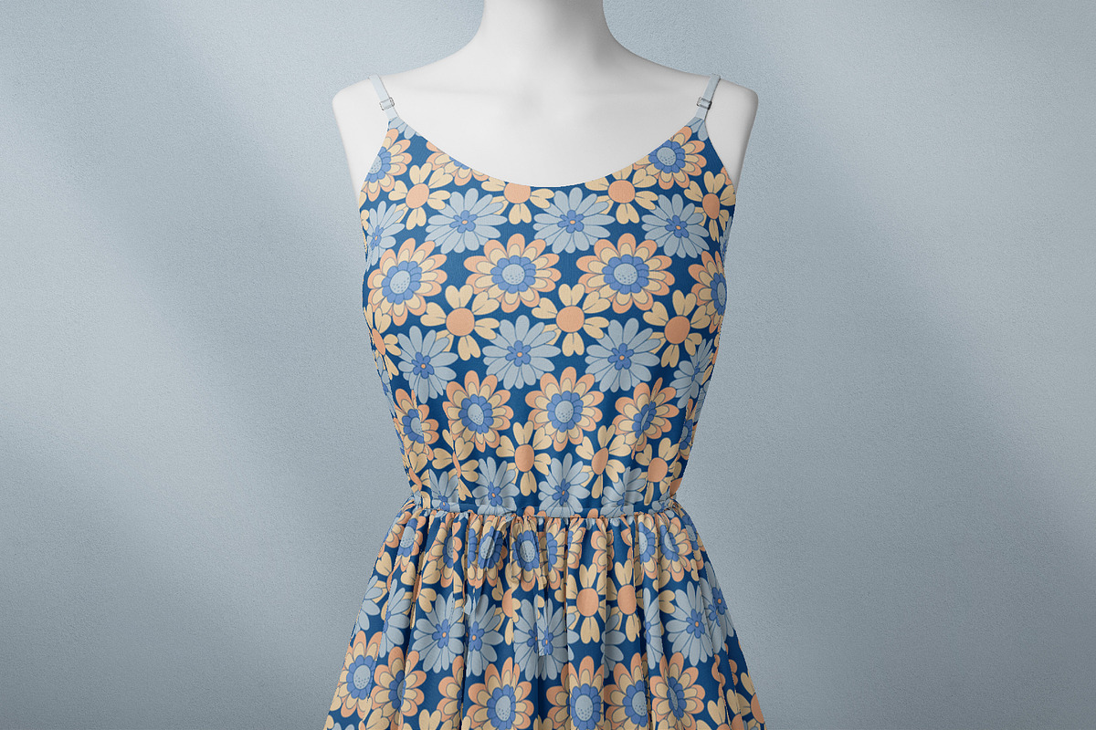 Trendy Retro Floral Patterns, a Pattern Graphic by Tiger and Flower (Photo 15 of 20)