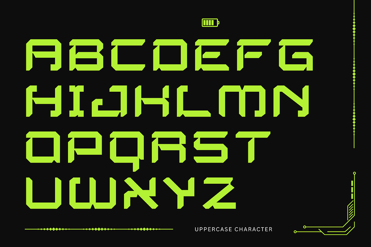 Aliens Robot - Modern Techno Font, a Sans Serif Font by Nirmana Visual (Photo 5 of 10)