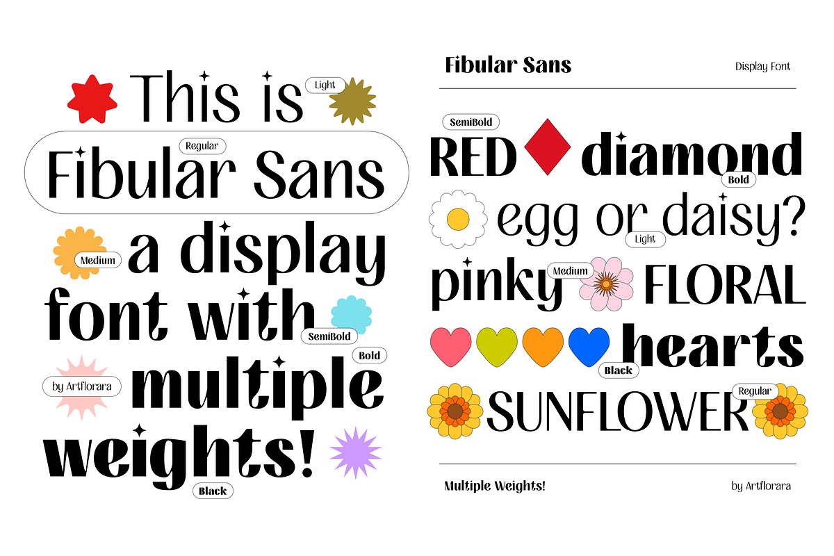 FIBULAR SANS - Variable Display Type, a Sans Serif Font by Artflorara (Photo 4 of 23)