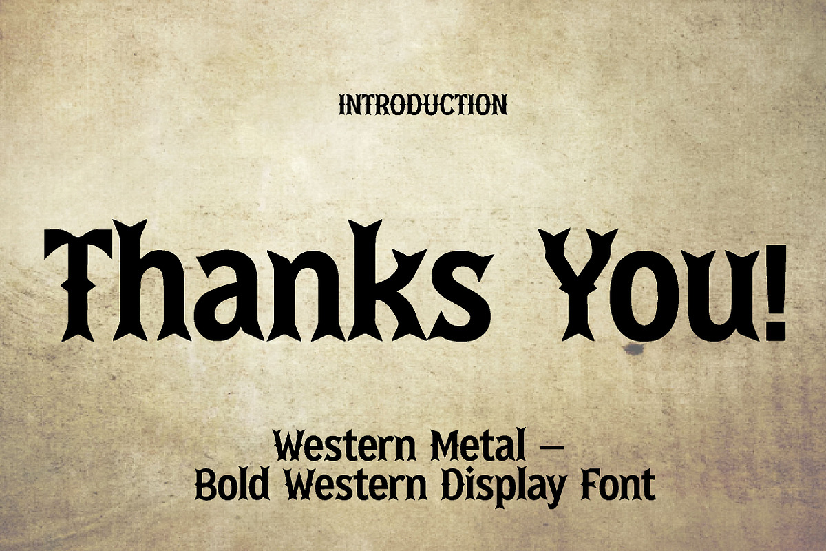Western Metal, a Font by Wow Magic (Photo 3 of 3)