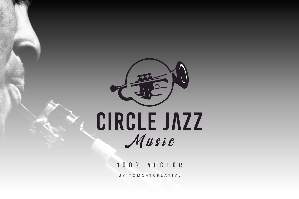 Black Trumpets for Jazz Music Logo, a Branding & Logo Template by Glowin_studio (Photo 2 of 2)