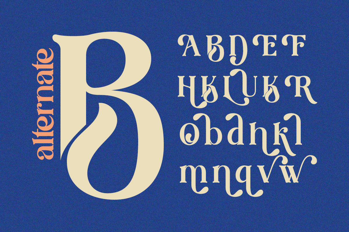 Belami - Modern Retro Stylish Serif, a Serif Font by Qweera Studio (Photo 9 of 12)