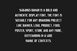 Swiwings Bakar - Typeface Font