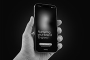 Smartphone Mockup with Dark Screen, an iPhone Mockup by graphypix (Thumbnail 3 of 4)