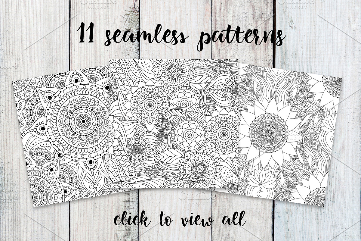 Boho Black&white Set, a Pattern Graphic by Marina Demidova (Photo 2 of 7)