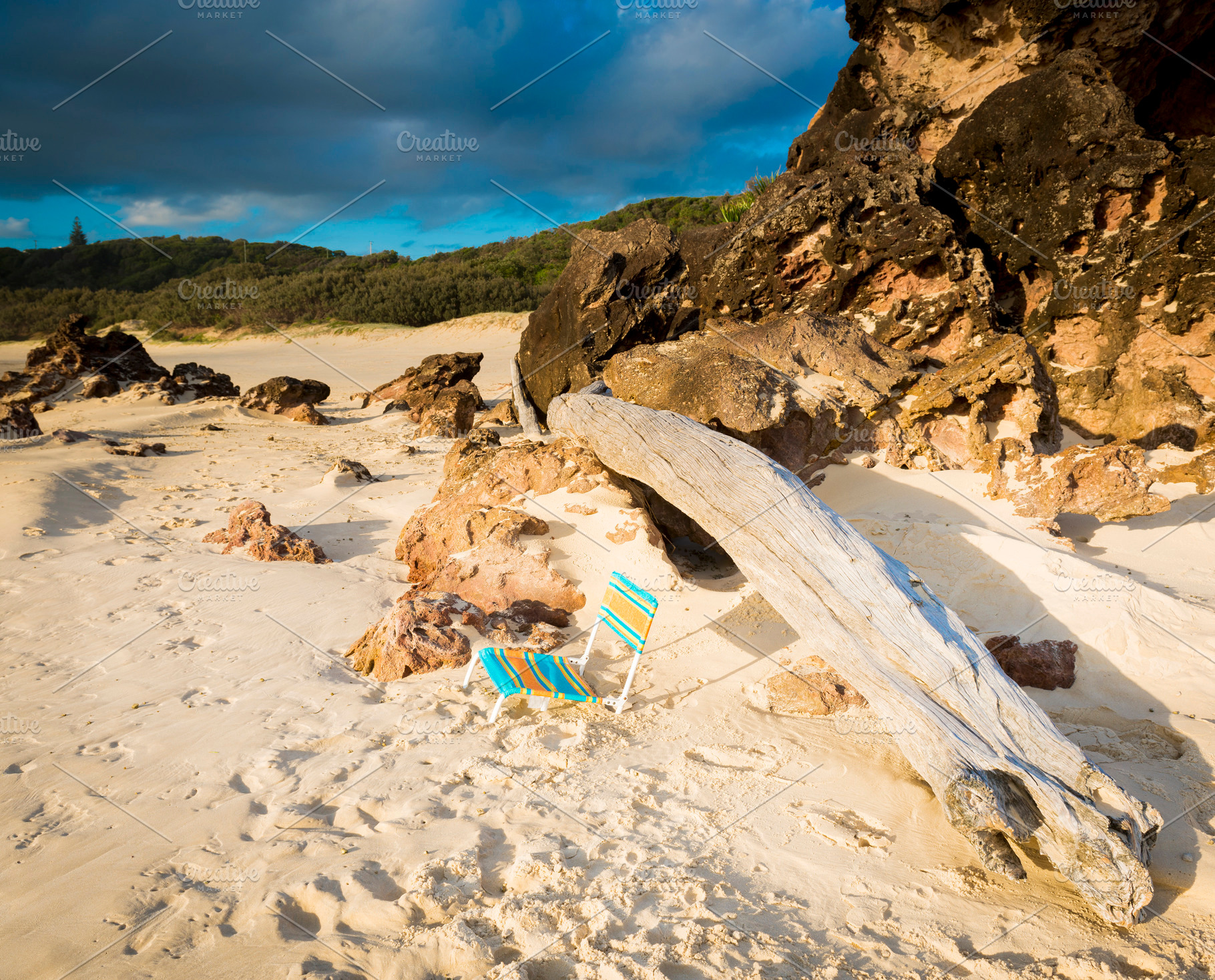 Beach Chair, a Nature Photo by THP Creative
