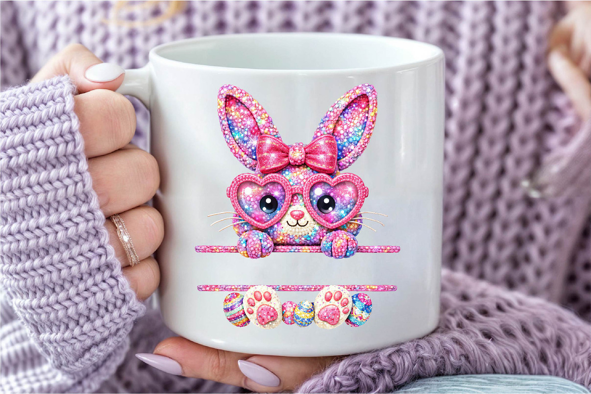 Crochet Easter Bunny Png, an Illustration by DreamCafeArt (Photo 6 of 6)