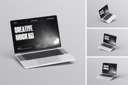 Laptop Mockup, a Wearable Device Mockup by Afif_studio (Thumbnail 1 of 5)
