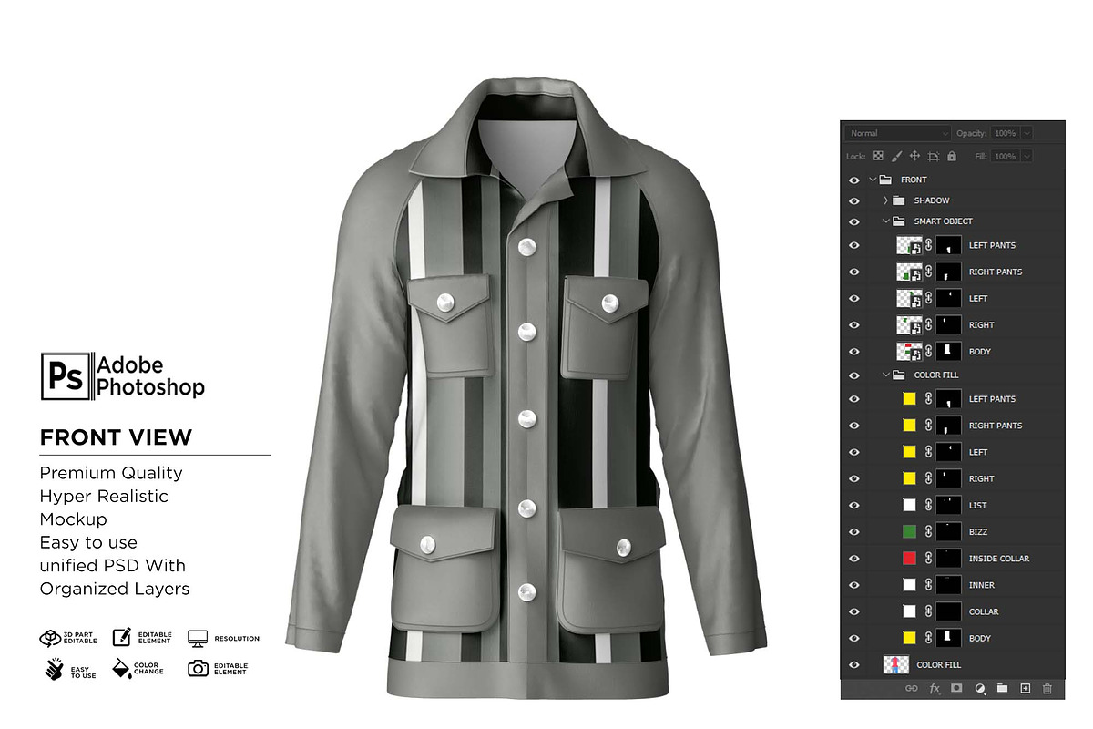 Shirt Suit Formal Mockup, a Shirt Mockup by Nanggroe Scripting (Photo 6 of 9)