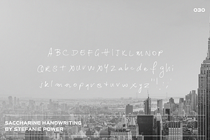 Saccharine Handwriting Font