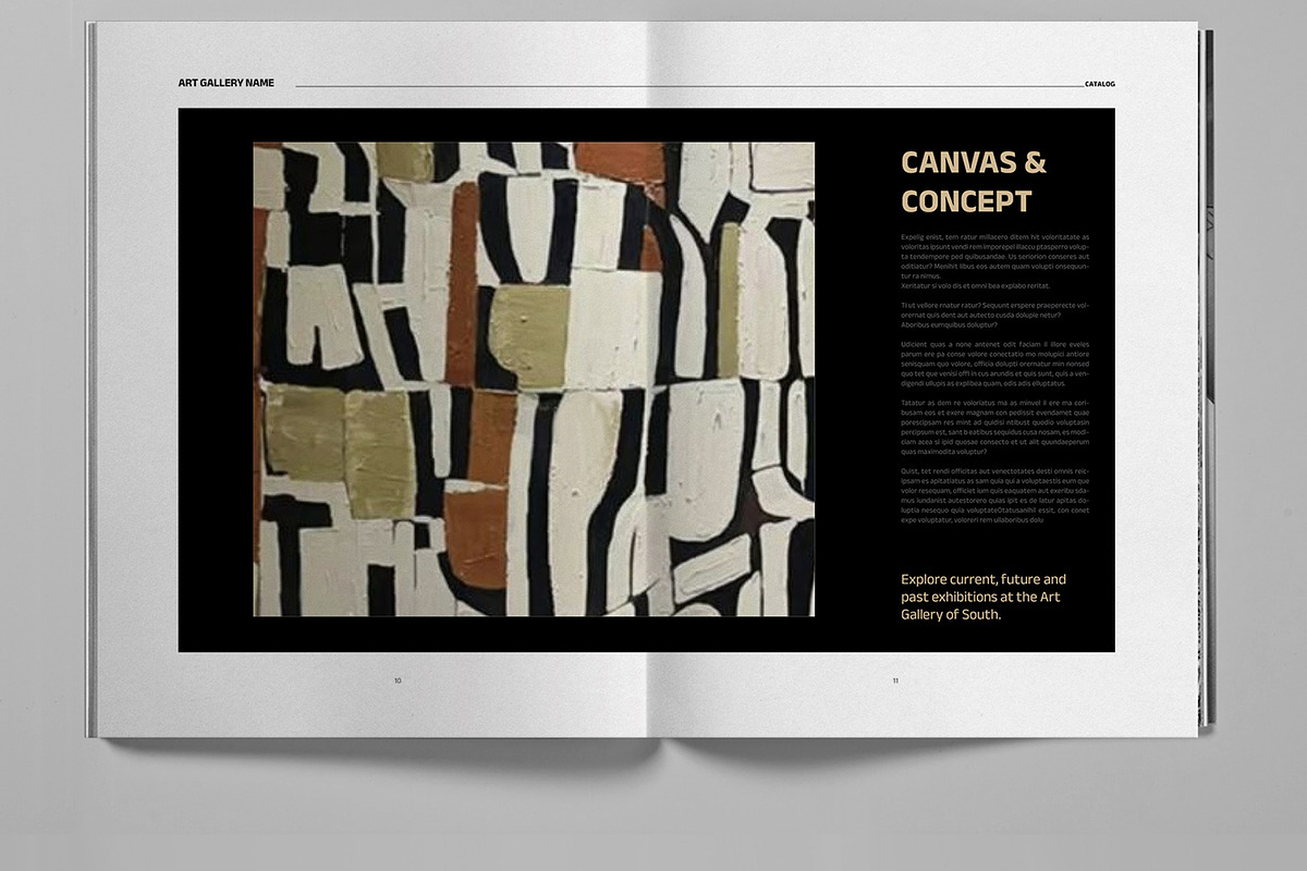 Art Exibit Catalog Brochure Template preview 7