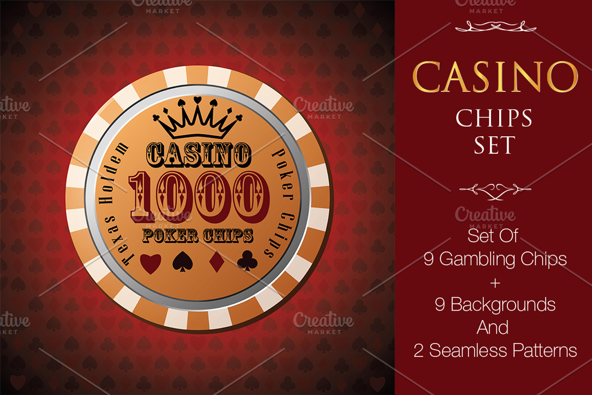 Casino, Poker Chips Set v1 (+bonus), an Object Graphic by Lemon Workshop (Photo 1 of 8)