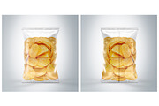 Clear Plastic Bag With Chips Mockup, a Packaging Mockup by Moonlight Creative (Thumbnail 2 of 6)