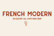 French Modern - A sans serif font, a Sans Serif Font by amberrogals (Thumbnail 1 of 6)
