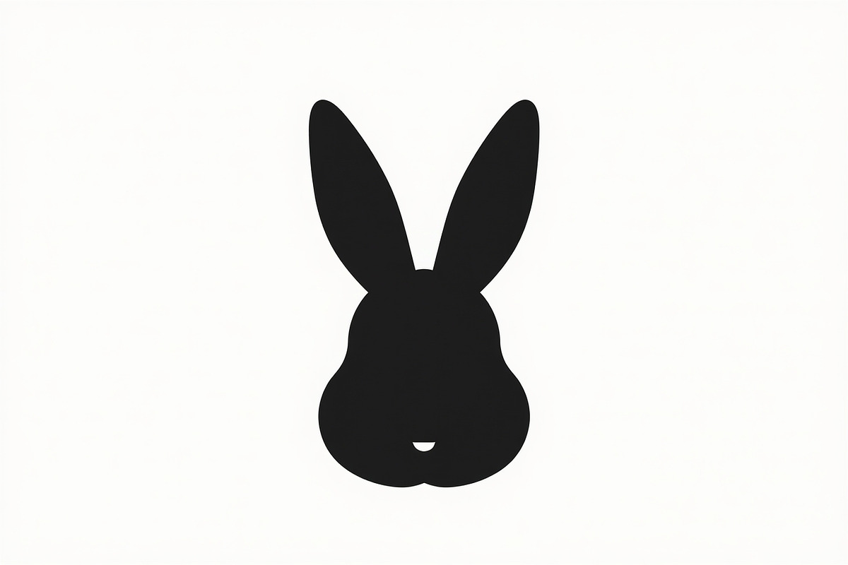 Cute Minimal Bunny Head Bundle, an Illustration by hafijul (Photo 4 of 7)