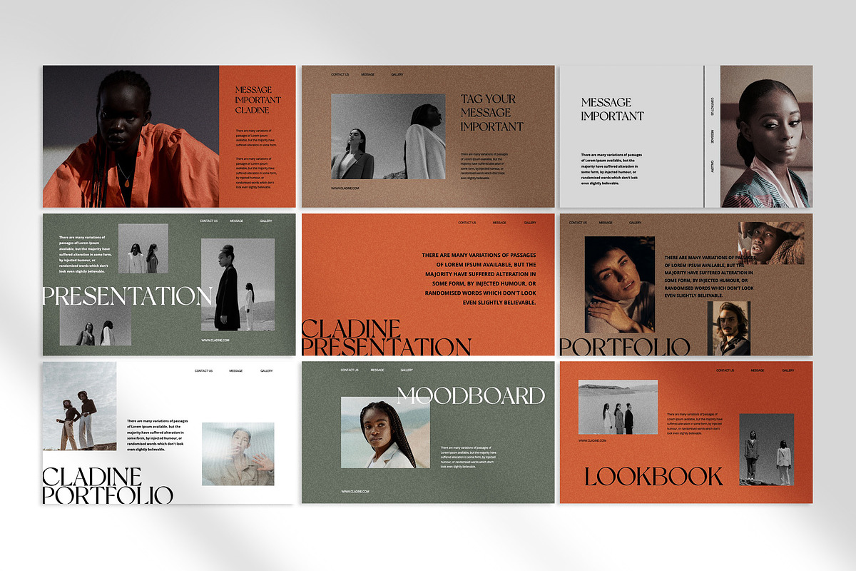 Cladine Presentation Template preview 2