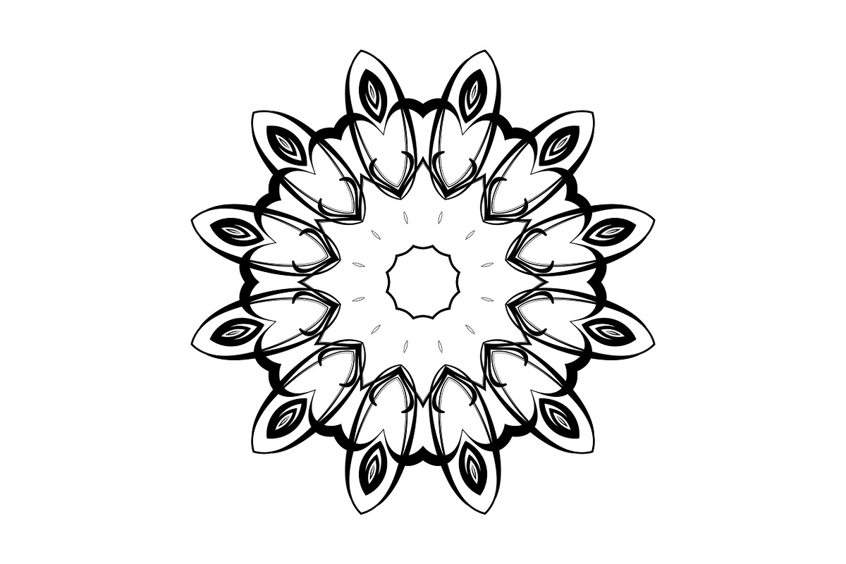 Elegant Mandala Line Art Collection, a Decorative Illustration by NJ Himel (Photo 96 of 101)