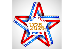 US star 250th of the USA 2026